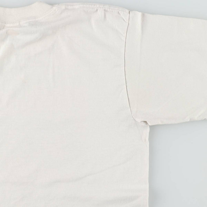 90'S printed T-shirt, made in Canada, men's size M equivalent, vintage. cotton white type Vintage Second Hand