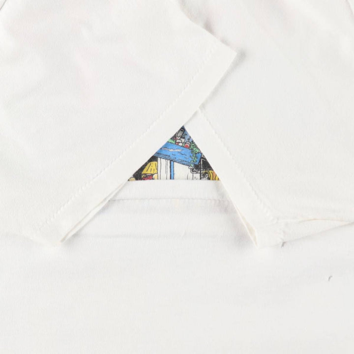 90'S ONEITA POWER-T Print T-Shirt, Men's XL equivalent. cotton white type Vintage Second Hand