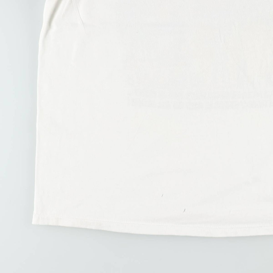 90'S ONEITA POWER-T Print T-Shirt, Men's XL equivalent. cotton white type Vintage Second Hand