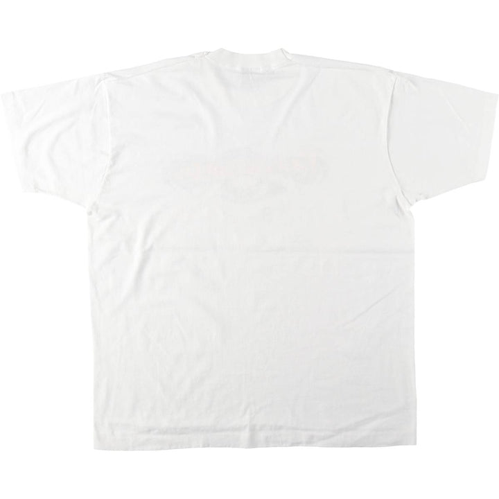 90'S Fruit of the Loom Best Print T-Shirt, Made in USA, Men's Size XL (approx.) cotton white type Vintage Second Hand