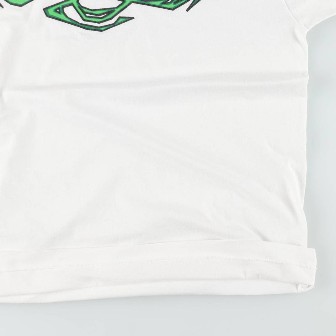 90'S Fruit of the Loom Best Print T-Shirt, Made in USA, Men's Size XL (approx.) cotton white type Vintage Second Hand