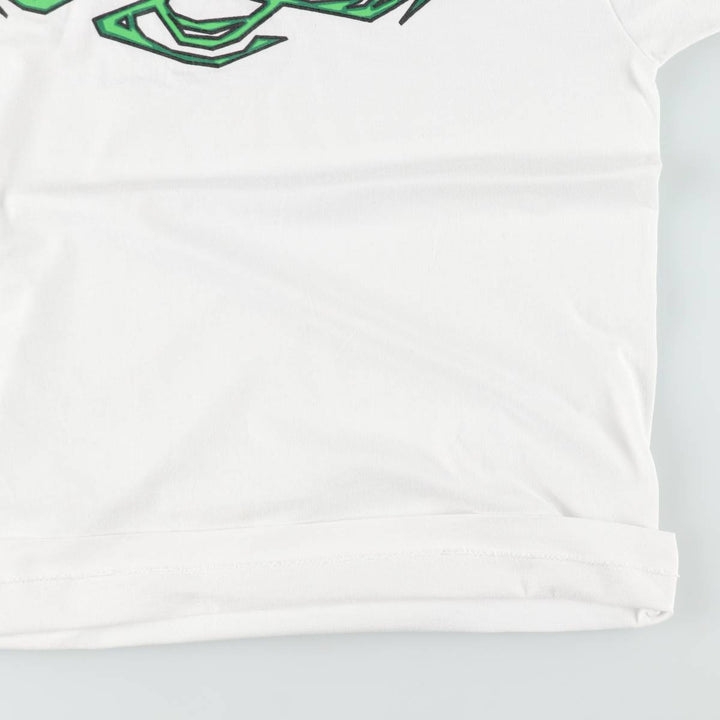 90'S Fruit of the Loom Best Print T-Shirt, Made in USA, Men's Size XL (approx.) cotton white type Vintage Second Hand
