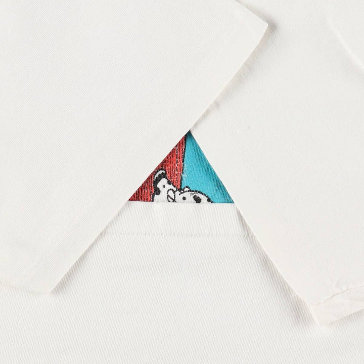 90'S CRITICS CHOICE Print T-Shirt, Made in USA, Men's Size L (Equivalent), Vintage cotton white type Vintage Second Hand
