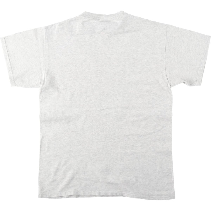 TSI Print T-Shirt, Men's Size L (approx.) cotton gray type Vintage Second Hand