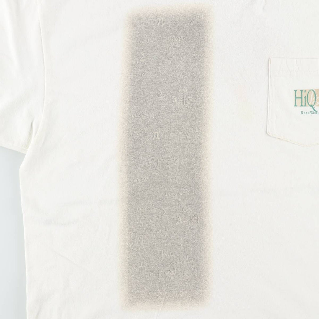 90'S Hanes BEEFY-T National Instruments Print T-Shirt, Made in USA, Men's XL equivalent, Vintage cotton white type Vintage Second Hand