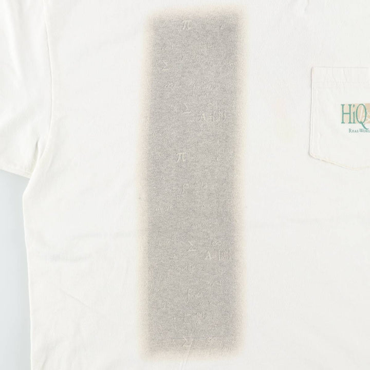 90'S Hanes BEEFY-T National Instruments Print T-Shirt, Made in USA, Men's XL equivalent, Vintage cotton white type Vintage Second Hand