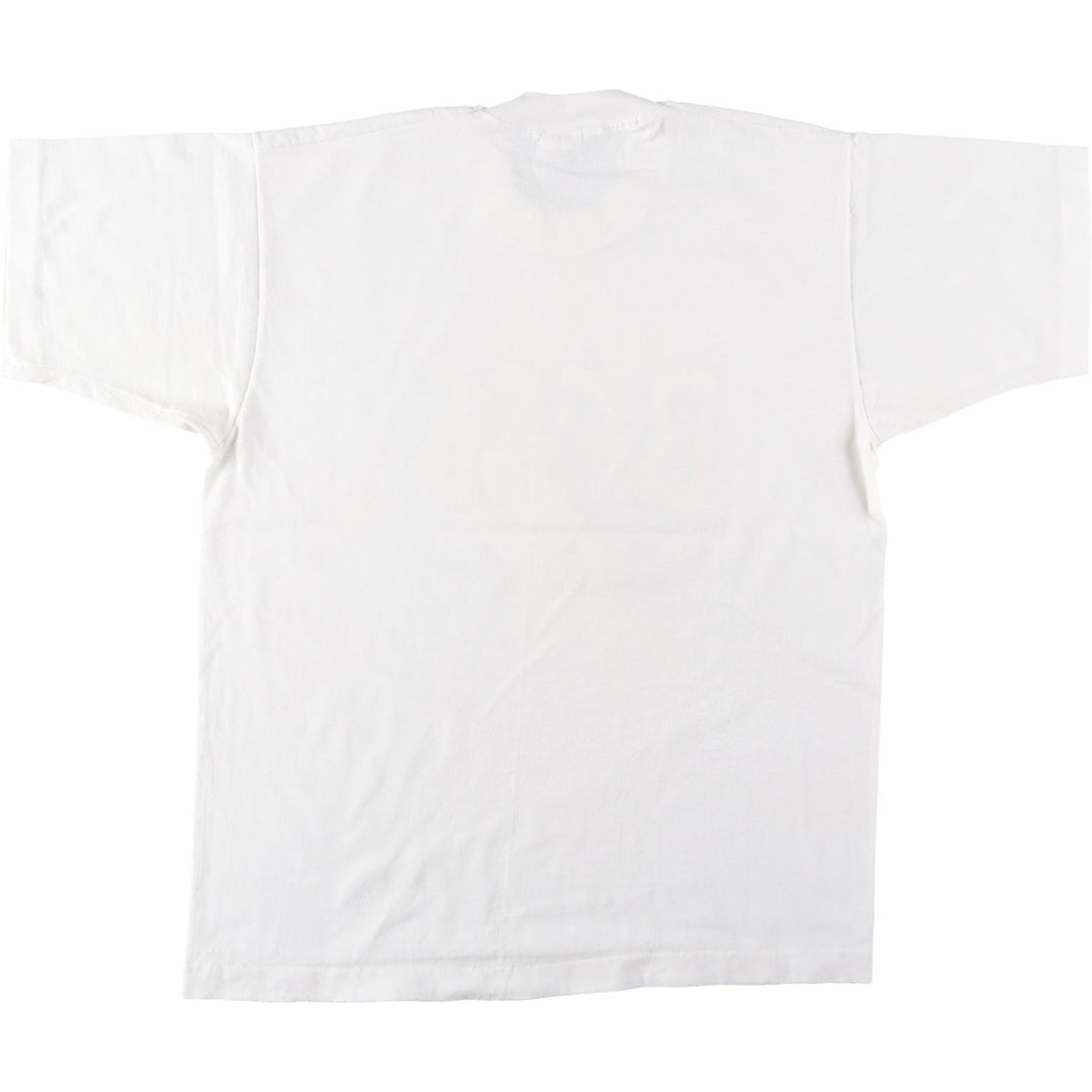 90'S Fruit of the Loom Best Fish Print T-Shirt, Men's Size XL (approx.) cotton white type Vintage Second Hand