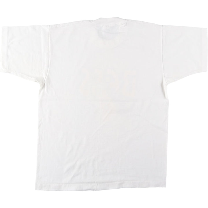90'S Fruit of the Loom Best Fish Print T-Shirt, Men's Size XL (approx.) cotton white type Vintage Second Hand
