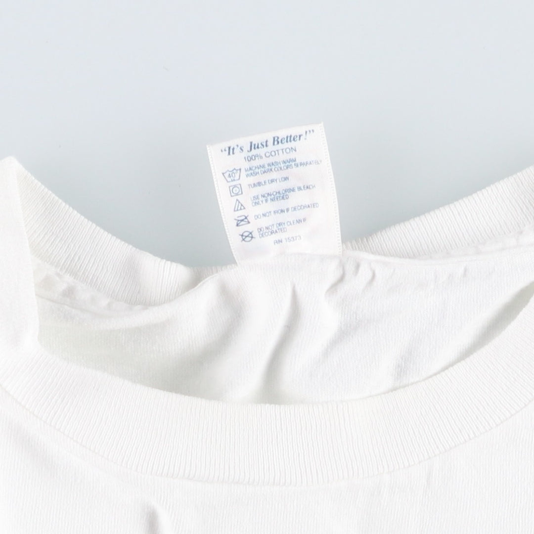2000'S Delta PRO WEIGHT Print T-Shirt, Men's Size XL (approx.) cotton white type Vintage Second Hand