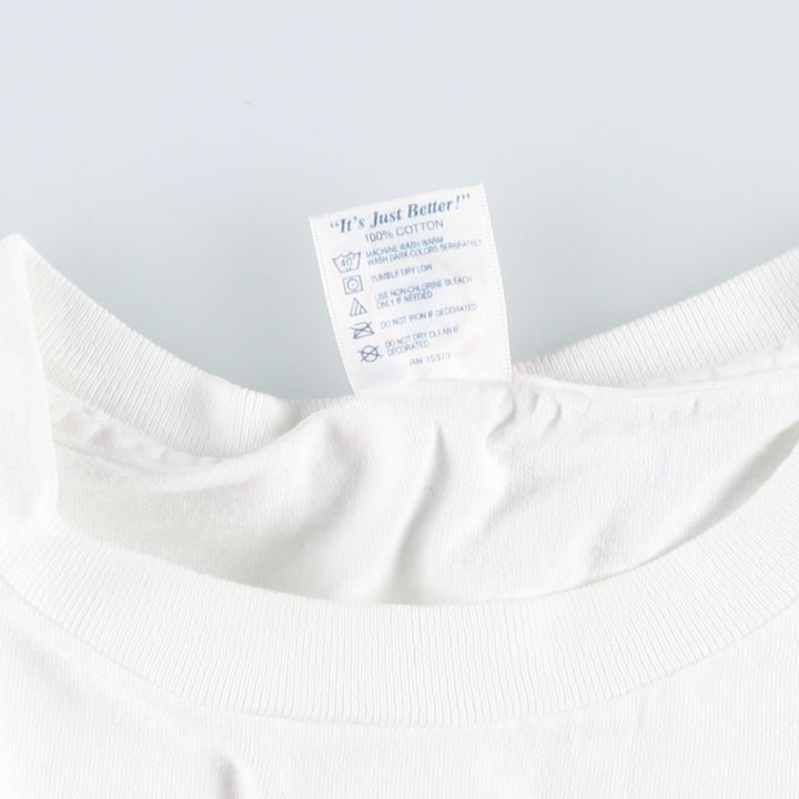 2000'S Delta PRO WEIGHT Print T-Shirt, Men's Size XL (approx.) cotton white type Vintage Second Hand