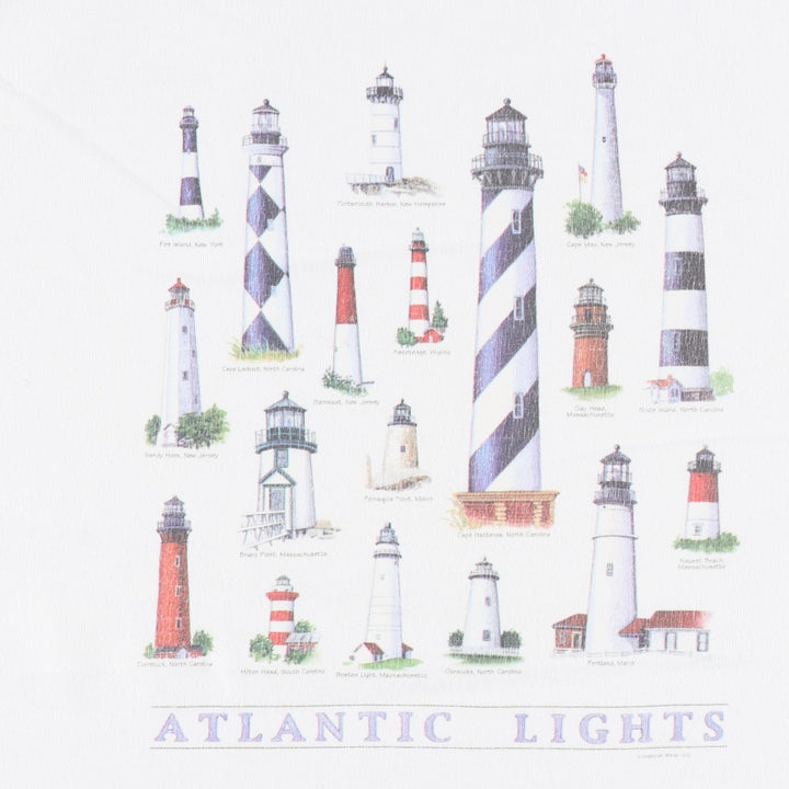 2000'S Delta PRO WEIGHT Print T-Shirt, Men's Size XL (approx.) cotton white type Vintage Second Hand