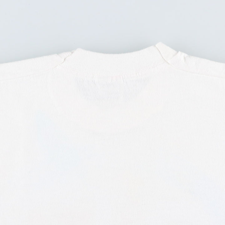 90'S Fruit of the Loom printed T-shirt, made in the USA, men's size M, vintage cotton white type Vintage Second Hand