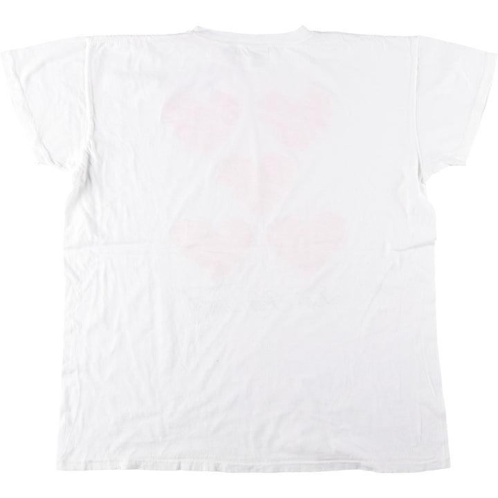 Printed T-shirt, men's size XL cotton white type Vintage Second Hand