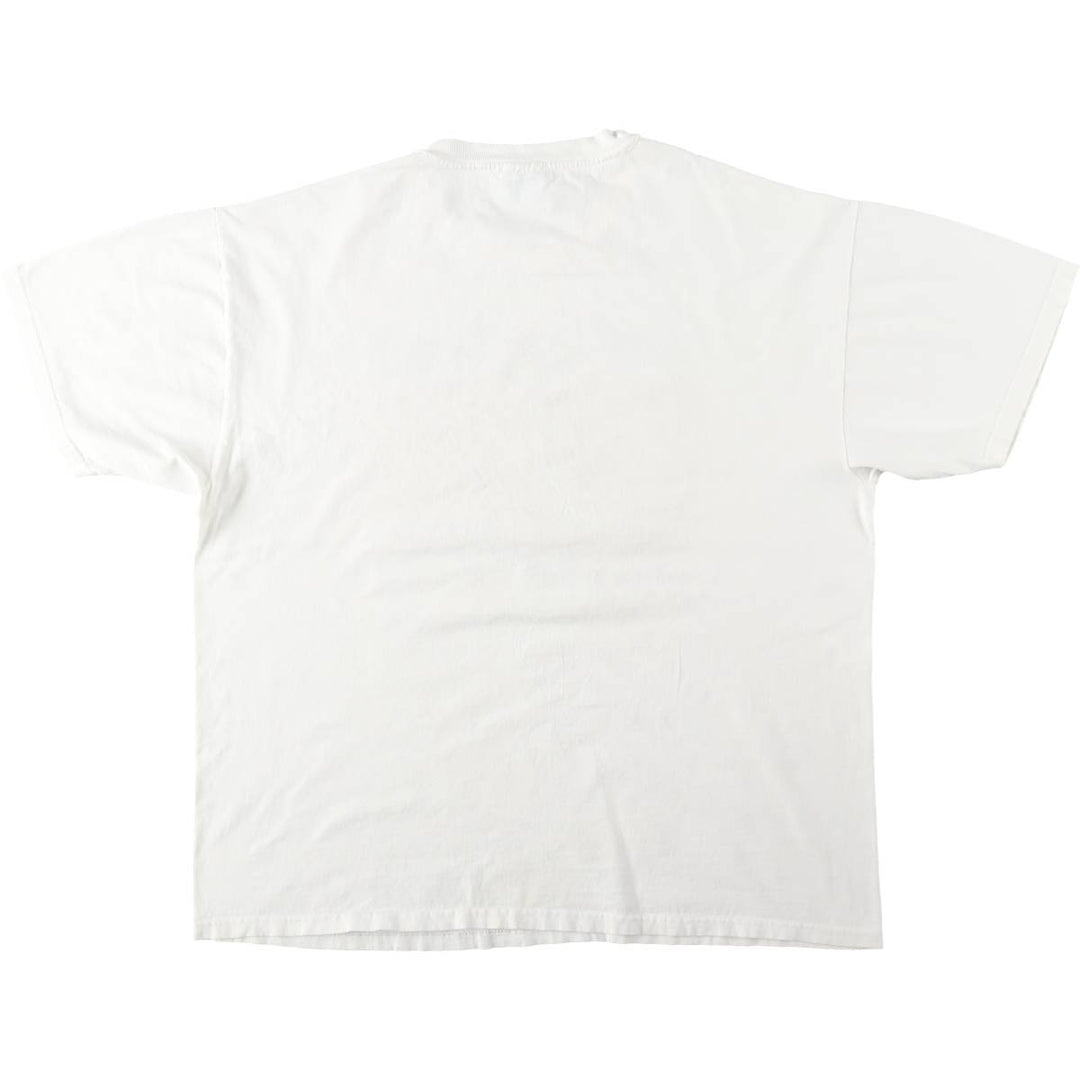2000'S Hanes Heavyweight Dog Pattern Parody Print T-Shirt, Men's Size XL (approx.) cotton white type Vintage Second Hand