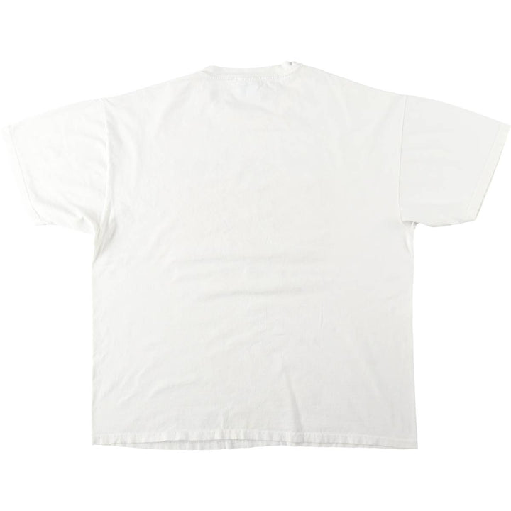 2000'S Hanes Heavyweight Dog Pattern Parody Print T-Shirt, Men's Size XL (approx.) cotton white type Vintage Second Hand
