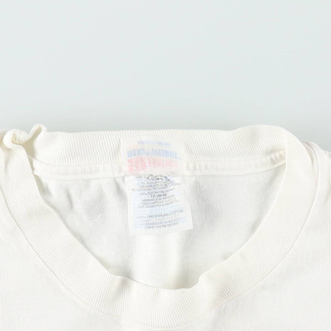 2000'S Hanes Heavyweight Dog Pattern Parody Print T-Shirt, Men's Size XL (approx.) cotton white type Vintage Second Hand