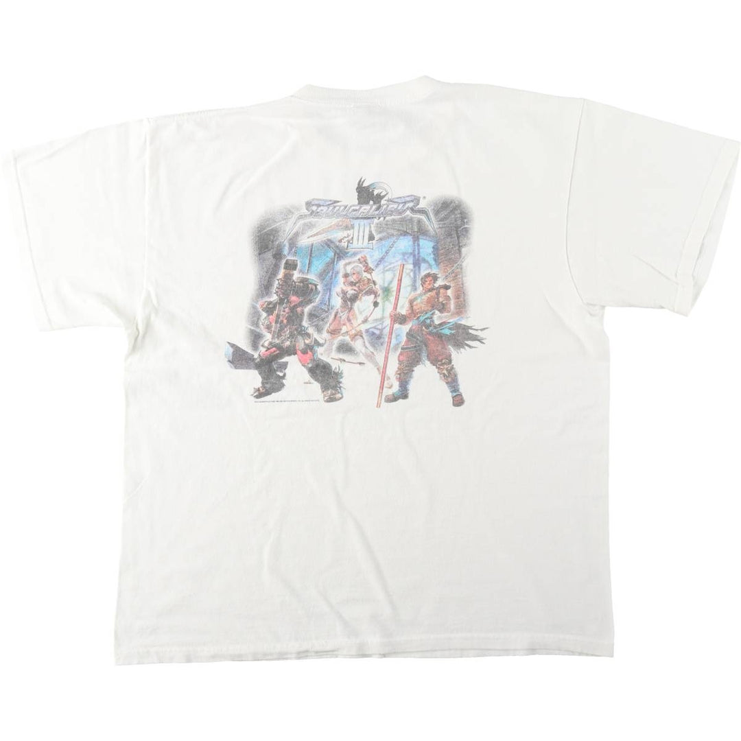 2000'S Fruit of the Loom SOUL CALIBUR 3 (Soulcalibur 3) Video Game Print T-Shirt, Men's XL (approx.) cotton white type Vintage Second Hand