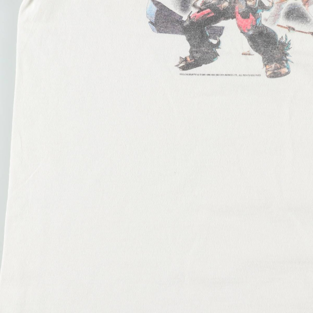2000'S Fruit of the Loom SOUL CALIBUR 3 (Soulcalibur 3) Video Game Print T-Shirt, Men's XL (approx.) cotton white type Vintage Second Hand