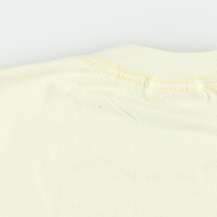 80'S NATONAL FIFTY-FIFTY Print T-Shirt, Made in USA, Men's Size M (Equivalent), Vintage cotton yellow type Vintage Second Hand