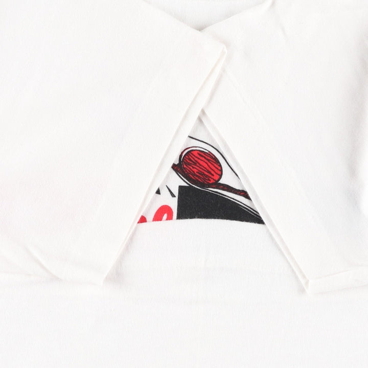 Printed T-shirt, men's size XL unclear white type Vintage Second Hand