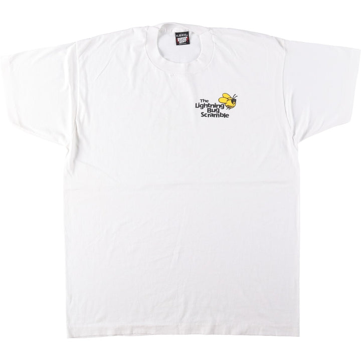 90'S SCREEN STARS Printed T-shirt Made in USA Men's XL Vintage cotton white type Vintage Second Hand