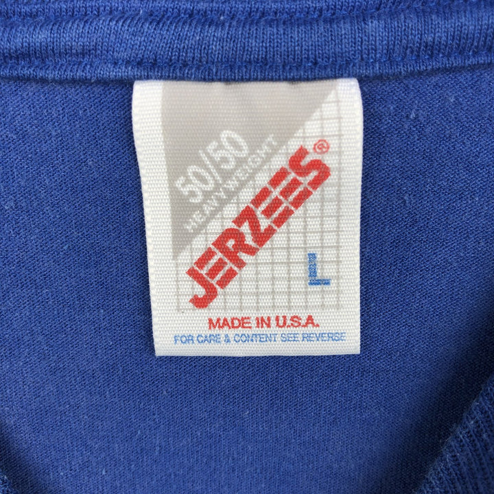 90's Jerseys Jerzees 50 cotton blue type Vintage Second Hand