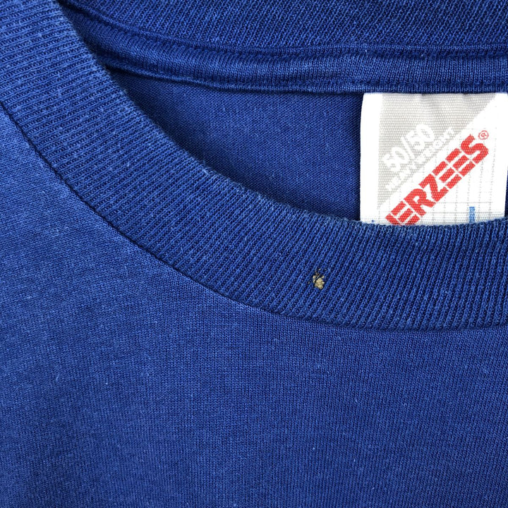 90's Jerseys Jerzees 50 cotton blue type Vintage Second Hand