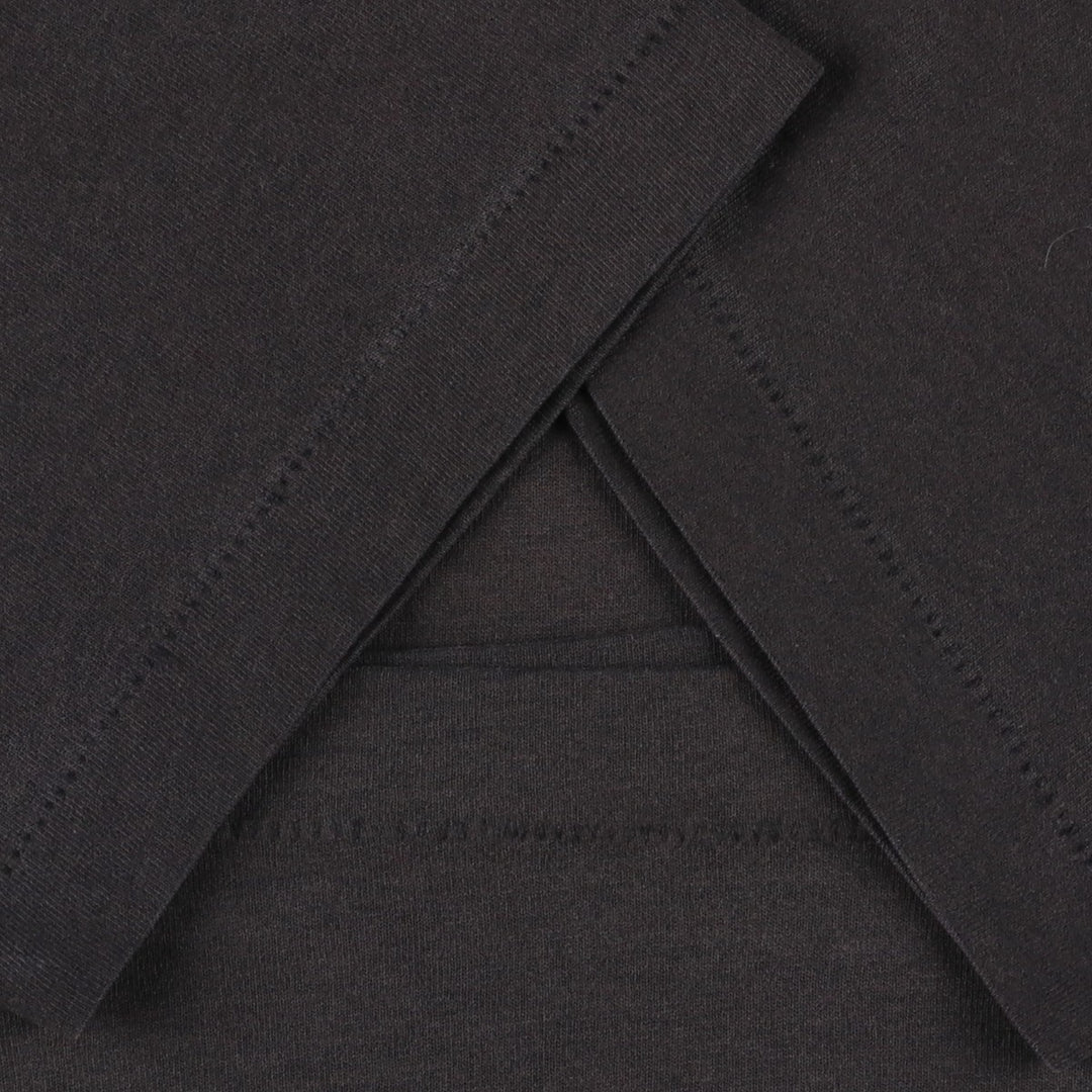 90s-00'S Fruit of the Loom printed T-shirt, men's size L (approx.) cotton black type Vintage Second Hand