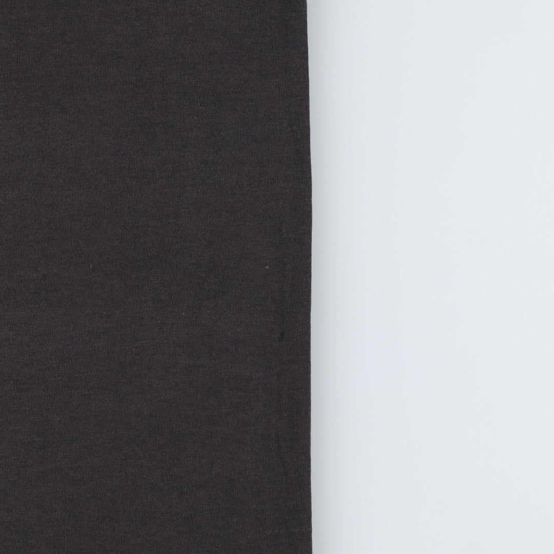 90s-00'S Fruit of the Loom printed T-shirt, men's size L (approx.) cotton black type Vintage Second Hand