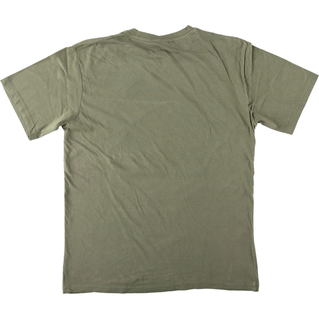 SUBLIMA LEONARDO DA VINCI Leonardo da Vinci Great Figure T-shirt, Made in Italy, Men's XL equivalent. cotton Khaki type Vintage Second Hand