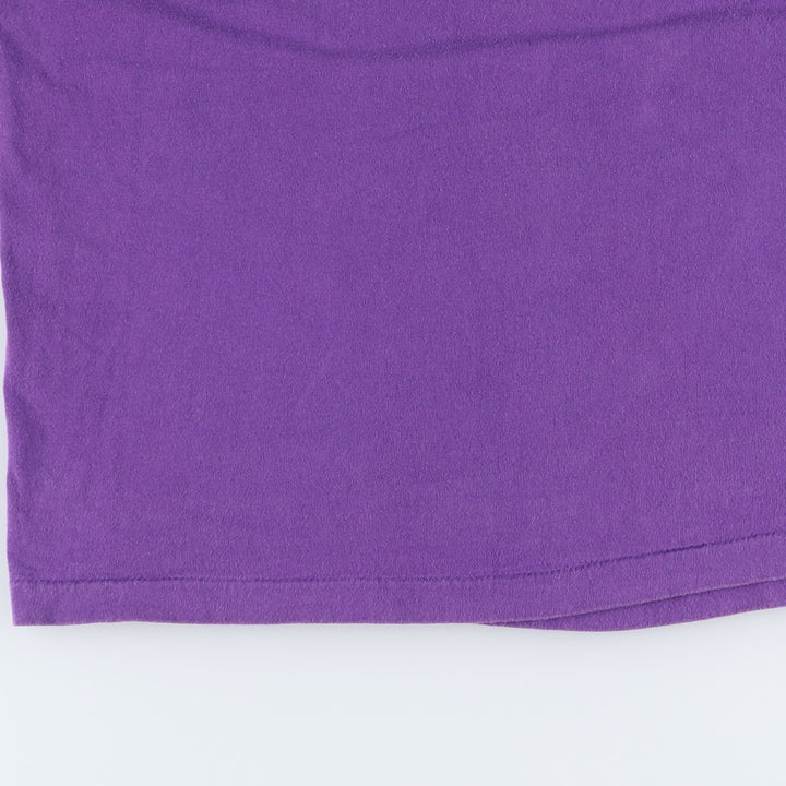 90'S Fruit of the Loom printed T-shirt, men's XL size, vintage cotton purple type Vintage Second Hand