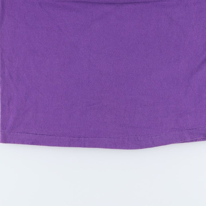 90'S Fruit of the Loom printed T-shirt, men's XL size, vintage cotton purple type Vintage Second Hand