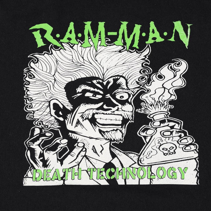 Fruit of the Loom RAM-MAN Band T-shirt (Men's size L equivalent) cotton black type Vintage Second Hand