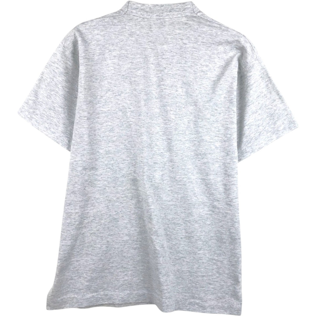 90s-00'S Fruit of the Loom Best Print T-Shirt, Made in USA, Men's Size M (approx.), Vintage cotton gray type Vintage Second Hand