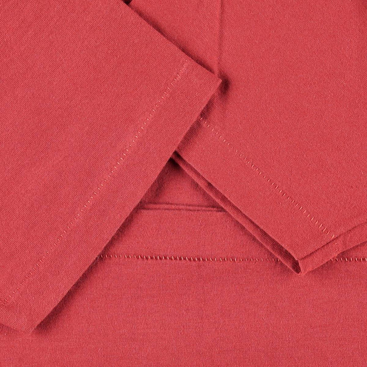 90'S Fruit of the Loom Best Printed T-shirt, Made in USA, Men's L size, Vintage cotton red type Vintage Second Hand