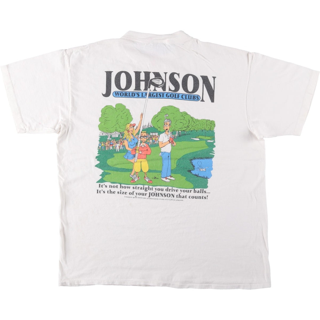 90'S ONEITA erotic t-shirt with message print, men's size XL equivalent, vintage. cotton white type Vintage Second Hand