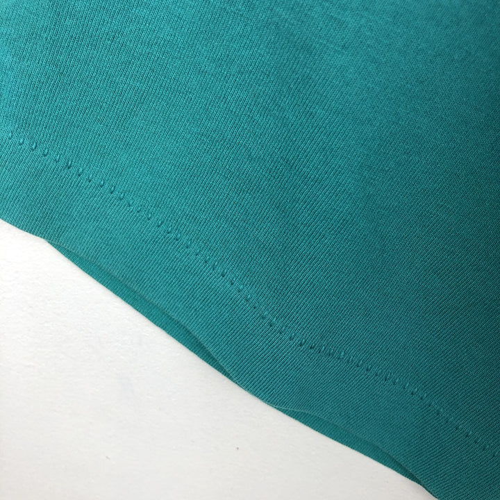 90'S Fruit of the Loom printed T-shirt, made in the USA, men's XL size, vintage cotton Emerald green Vintage Second Hand