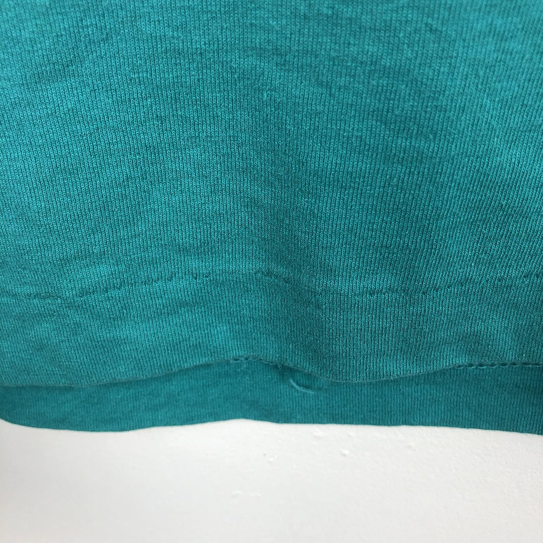 90'S Fruit of the Loom printed T-shirt, made in the USA, men's XL size, vintage cotton Emerald green Vintage Second Hand