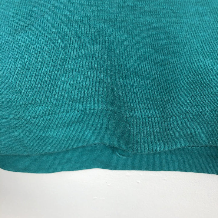 90'S Fruit of the Loom printed T-shirt, made in the USA, men's XL size, vintage cotton Emerald green Vintage Second Hand