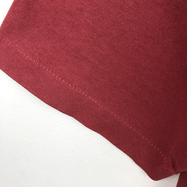 90'S Fruit of the Loom Best Print T-Shirt, Made in USA, Men's Size M (approx.), Vintage cotton red type Vintage Second Hand
