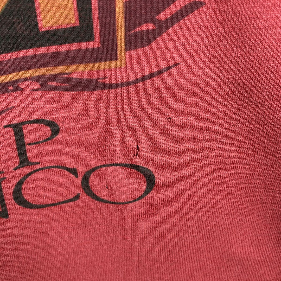 90'S Fruit of the Loom Best Print T-Shirt, Made in USA, Men's Size M (approx.), Vintage cotton red type Vintage Second Hand
