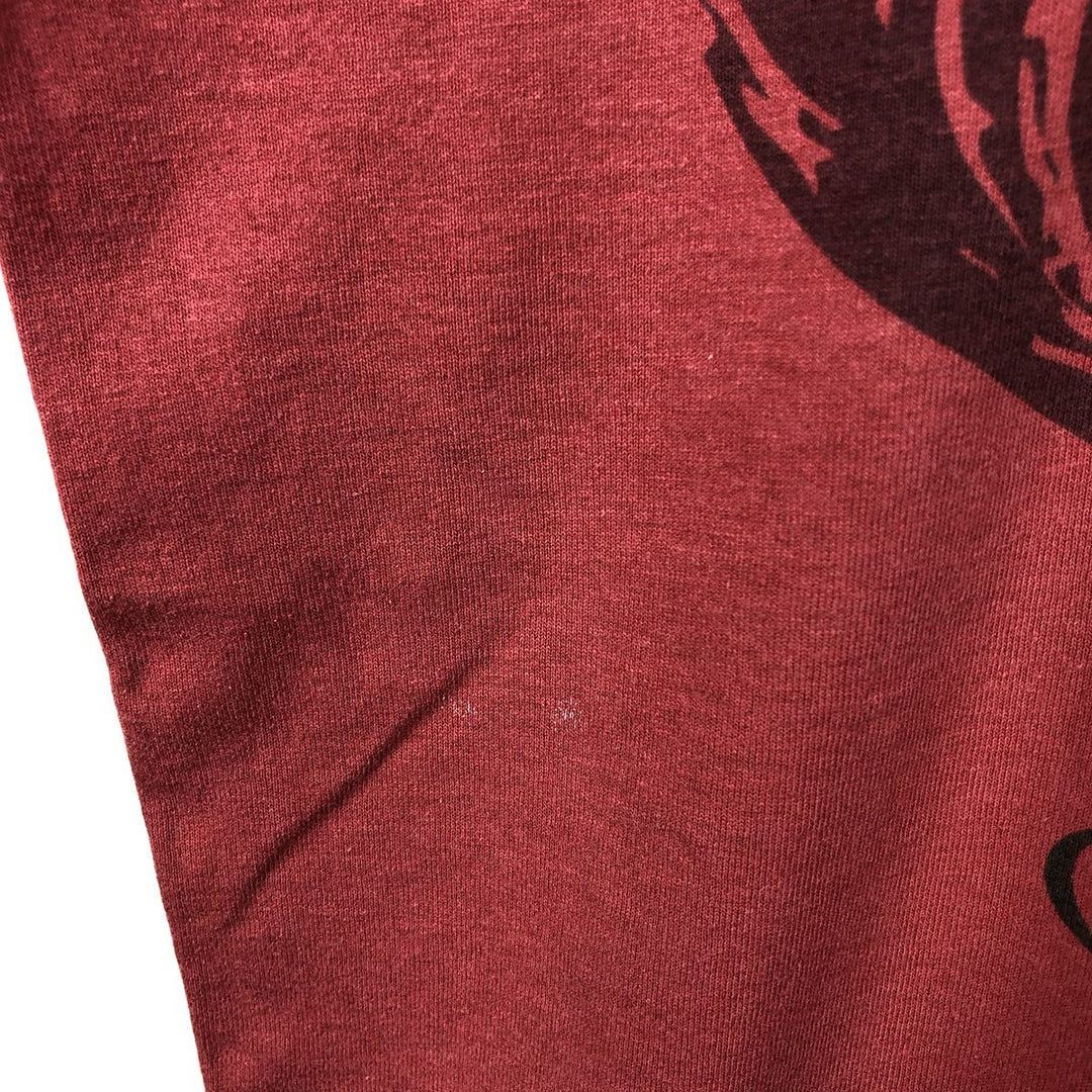 90'S Fruit of the Loom Best Print T-Shirt, Made in USA, Men's Size M (approx.), Vintage cotton red type Vintage Second Hand