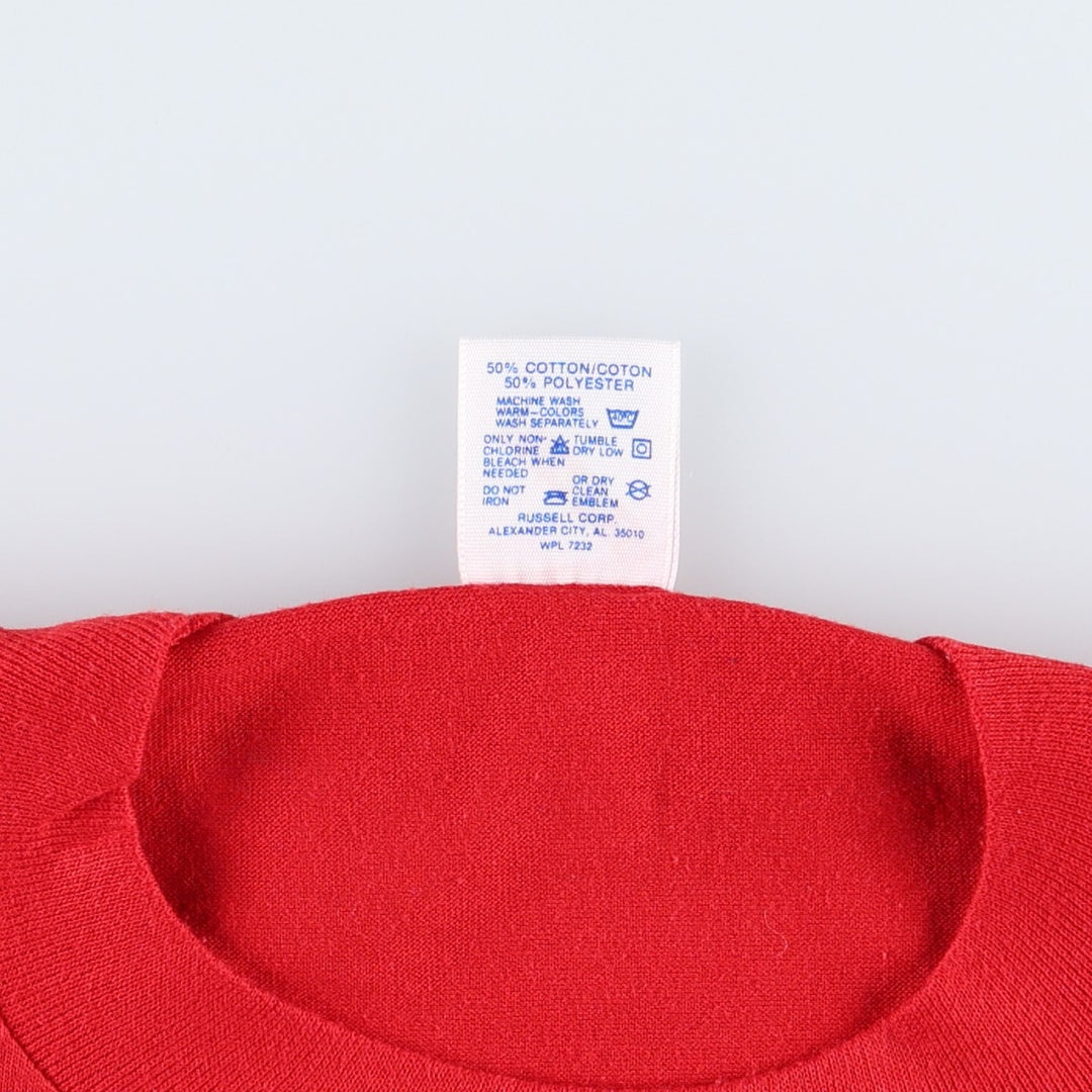 Vintage 80'S Jerseys Printed T-shirt, Made in USA, Men's L cotton red type Vintage Second Hand