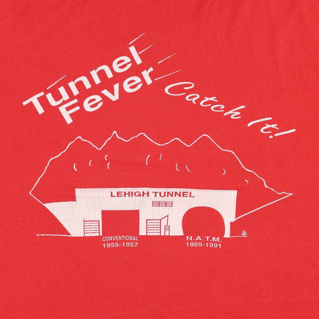 Vintage 90'S Russell print T-shirt, Made in USA, Men's Size L cotton red type Vintage Second Hand