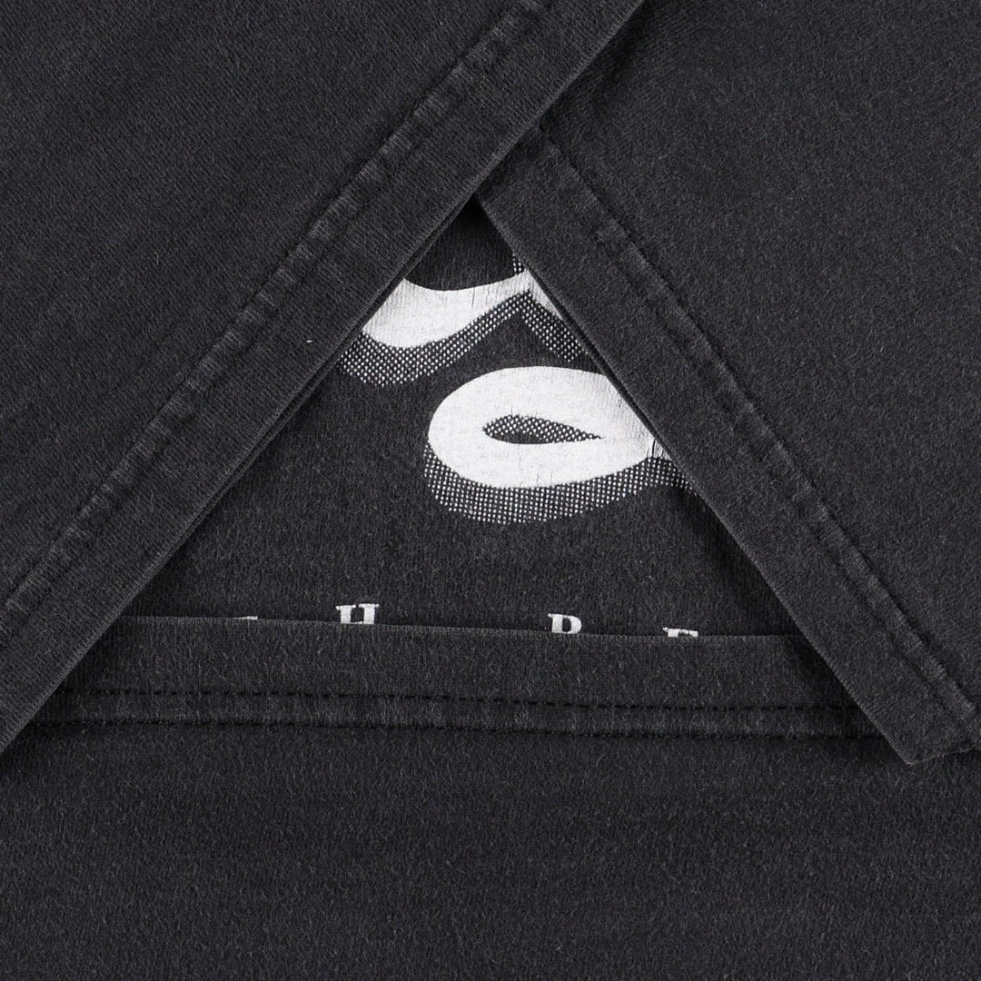 90s-00'S Hanes News Cafe advertising T-shirt, men's size XXL (approx.) cotton black type Vintage Second Hand