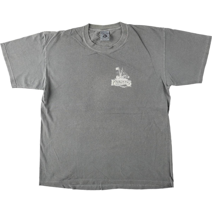 90'S Authentic Pigment Print T-Shirt, Men's Size M (Equivalent), Vintage cotton Charcoal Vintage Second Hand