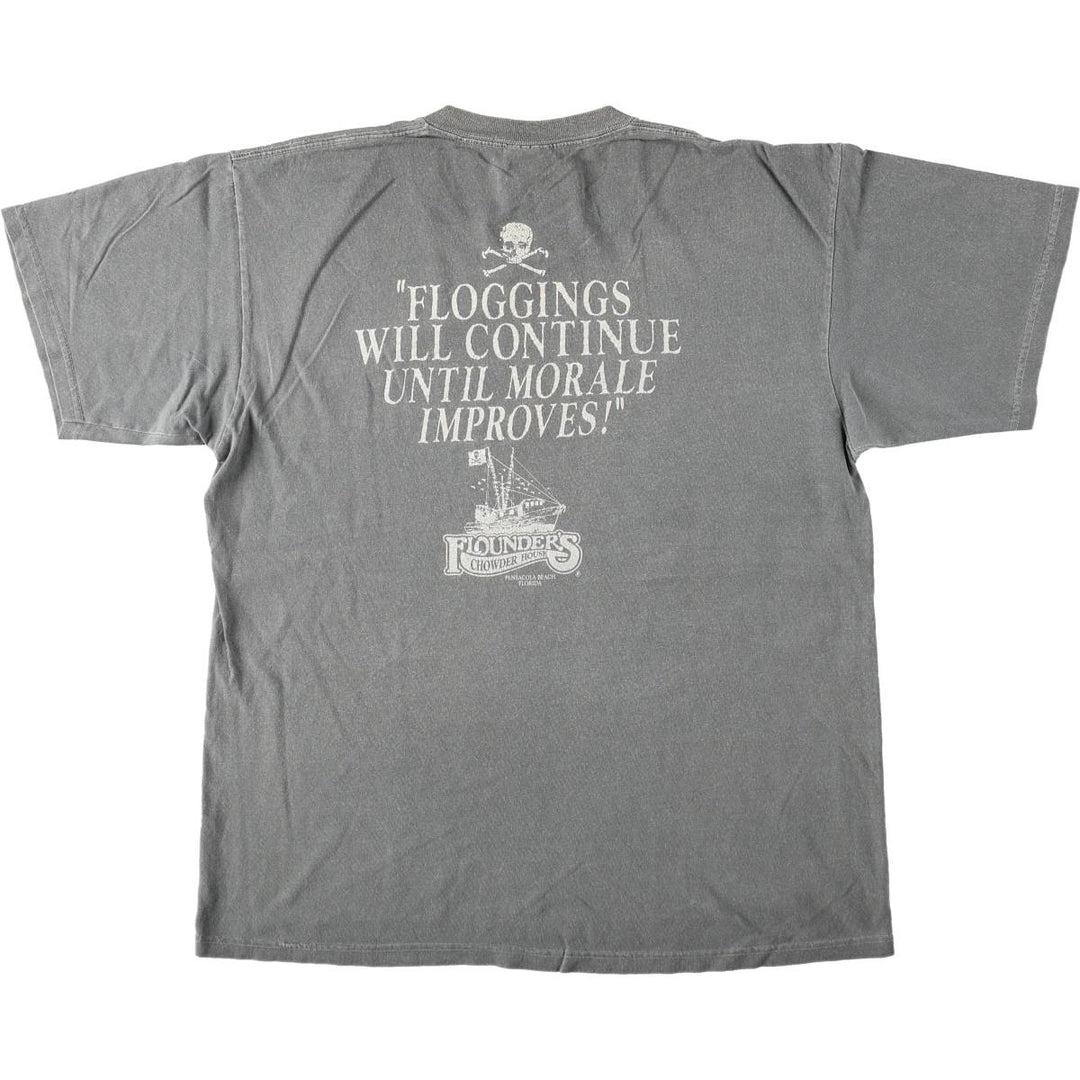 90'S Authentic Pigment Print T-Shirt, Men's Size M (Equivalent), Vintage cotton Charcoal Vintage Second Hand