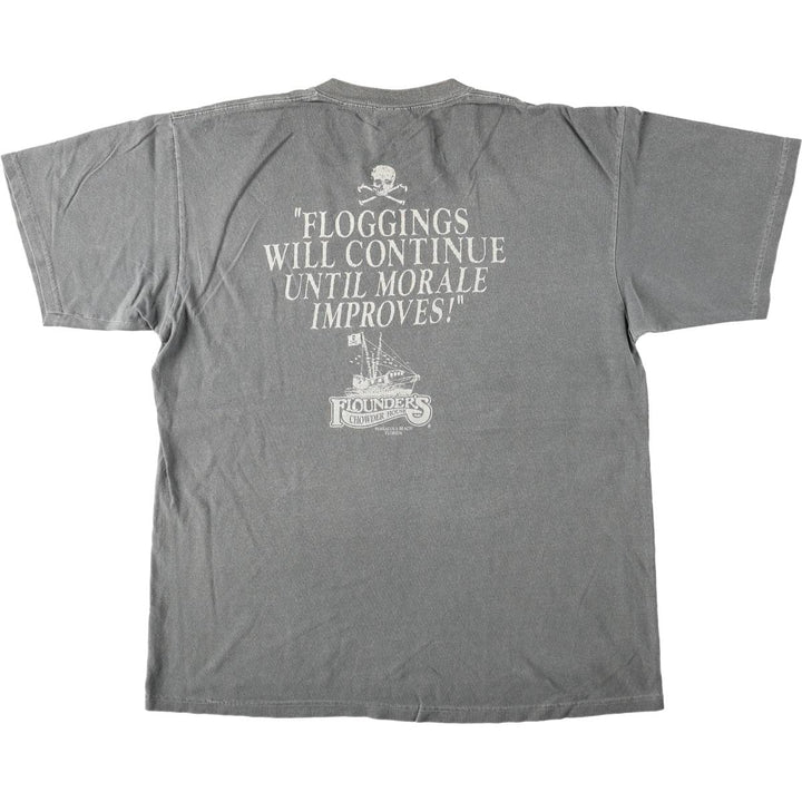 90'S Authentic Pigment Print T-Shirt, Men's Size M (Equivalent), Vintage cotton Charcoal Vintage Second Hand