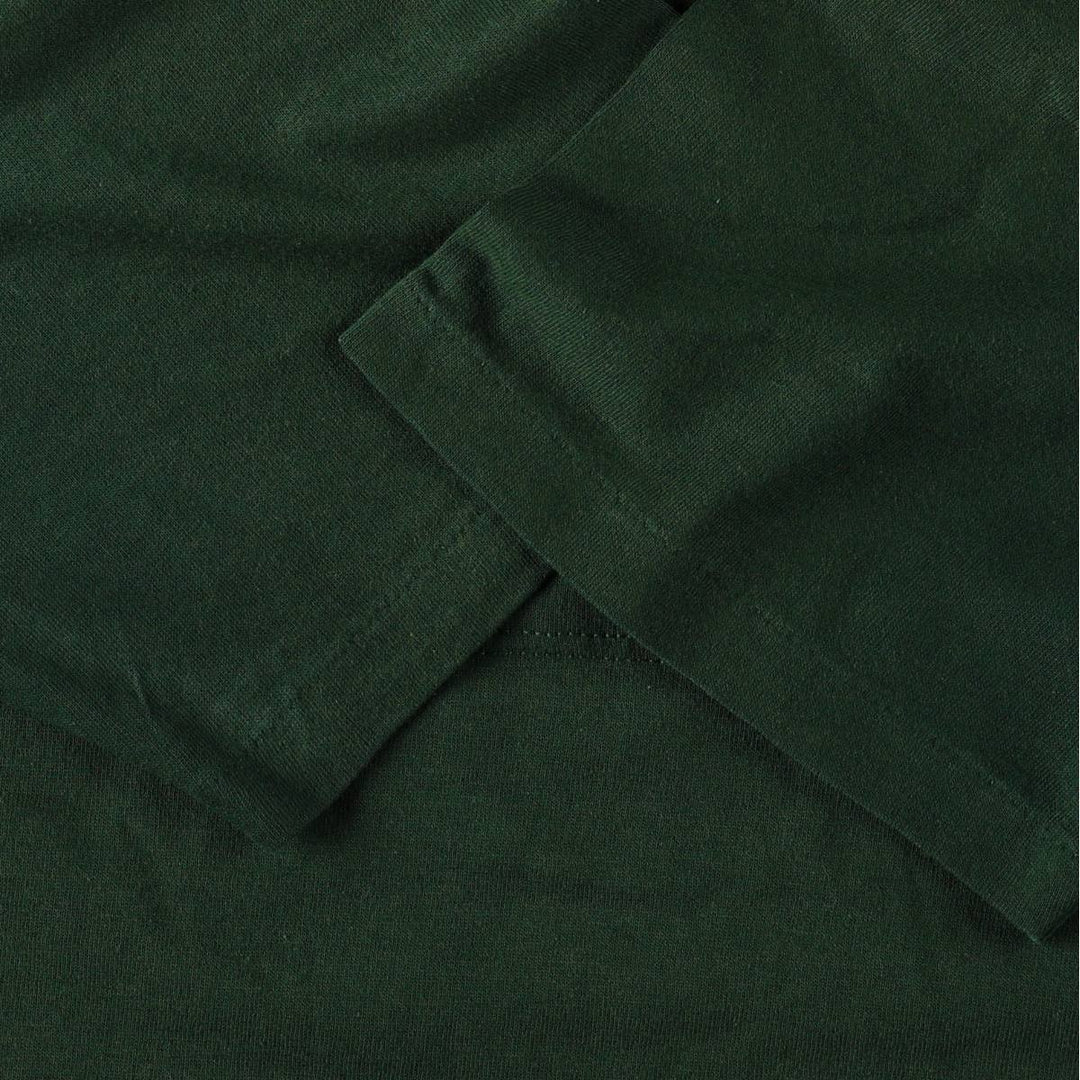Vintage 80s-90'S Jerzees printed T-shirt, Made in USA, Men's Size L cotton Green type dark green Vintage Second Hand
