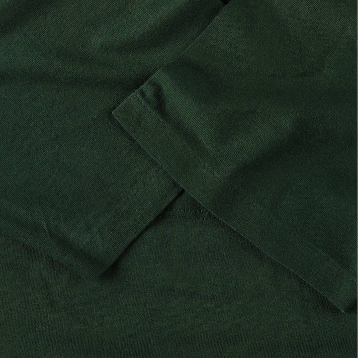 Vintage 80s-90'S Jerzees printed T-shirt, Made in USA, Men's Size L cotton Green type dark green Vintage Second Hand